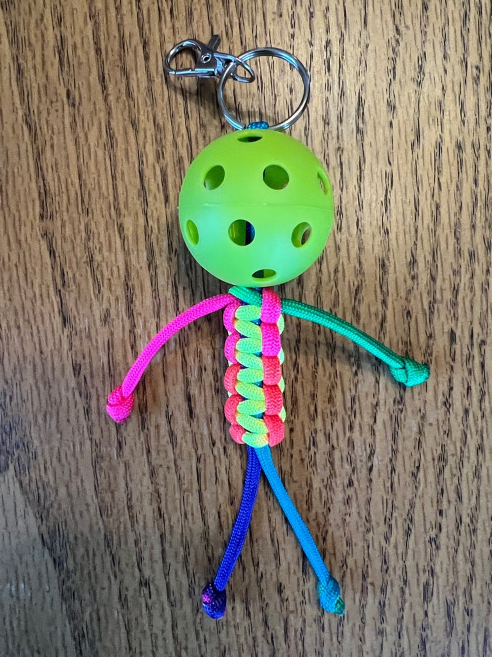 Pickleball Handmade Paracord Keychain
